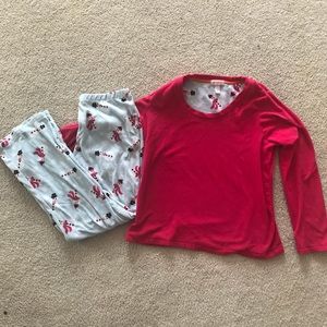 Long Sleeve Winter Themed Pajamas